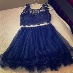 Navy blue party dress size 1 NWT